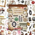 Vintage Sticker Book with 30 Pages and 300+ Aesthetic Stickers for Scrapbooking Supplies and Retro Bullet Journal