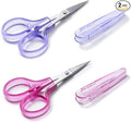 Beaditive High Precision Detail Scissors Set (2-Pc) Sharp, Fine Tips | Paper Cutting, Scrapbooking, Sewing, Crafting | Stainless Steel | Protective Cover (Jelly)
