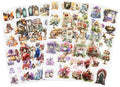 Retro Memory PET Sticker Book Set, 40 Pcs Pre-Cut Vintage Ephemera Stickers for Scrapbooking, Journaling, DIY Crafts, and Art Supplies
