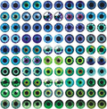 100PCS Eyes Glass Cabochon for Clay Doll Making Sculptures Props Craft DIY Findings Jewelry Making Christmas Gift
