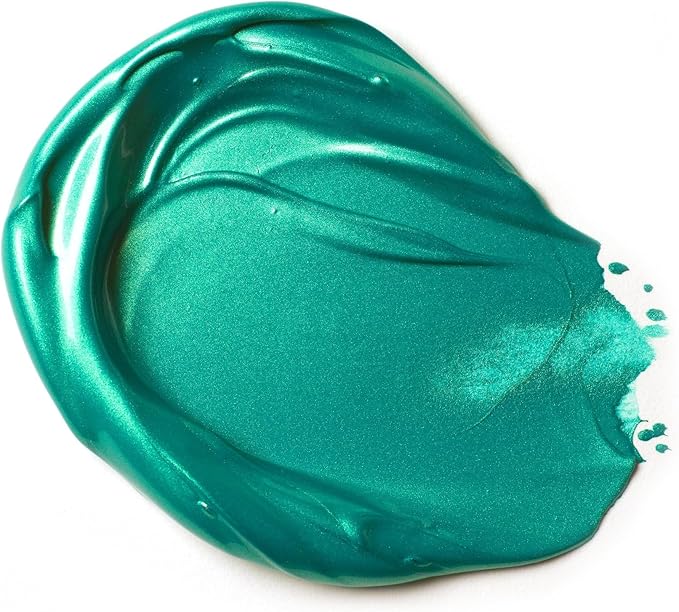 Liquitex BASICS Acrylic Paint, 118ml (4-oz) Tube, Metallic Aqua Green