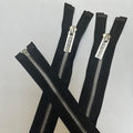 5-Pack Bright Silver Metal Zipper, 31 Inch Separating Jacket Zipper for Crafts, Coat, Windbreaker, Vest and DIY Clothing Projects