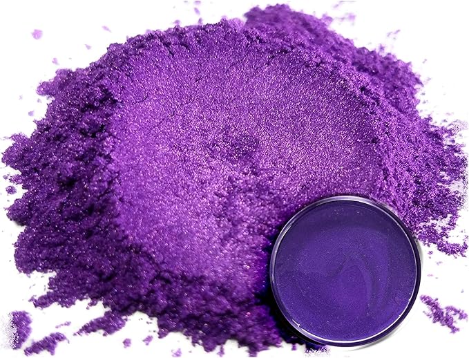 Eye Candy Pigments Premium Purple Mica Powder - Rainbow Violet (25gr) - for Epoxy, Resin, Soap, Paint, Woodworking, Acrylic Pouring, Bath Bombs, Fishing Lures - DIY Arts and Crafts Additive