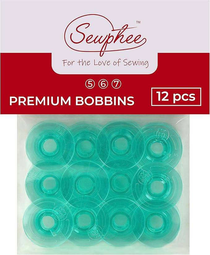 12pcs Plastic Bobbins fits Husqvarna Sewing Machine – Precision Fit, Strong and Long-Lasting Sewing Machine Accessories and Supplies for Seamless Stitching