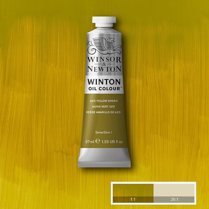 Winsor & Newton Winton Oil Color, 37ml (1.25-oz) Tube, Azo Yellow Green