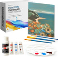 Painting4Real DIY Art Painting Kit for Adults – Learn to Paint Floral Cliffs with Video Tutorials – 9 Pieces Acrylic Paint Set for Adults –Perfect Christmas Crafts & Holiday Gifts for Art Lovers