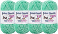 4 * 100g Fluffy Velvet Chenille Yarn for Crocheting and Knitting, Handcrafts Weaving Soft Chenille Yarn for Crocheting Clearance, Used for Making Baby Yarn Blanket, Clothes, DIY Craft (Cyan Green)