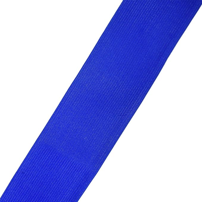 Mandala Crafts Wide 2 Inch Blue Elastic Bands Spool for Pants Waistbands Sewing and DIY Crafts, 25 YD Stretchy Flat Fabric Strap Knit Elastic Band for Wig