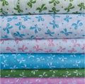 6Pcs 9.8" x 9.8"(25 * 25CM) Cotton Fabric DIY Making Supplies Quilting Patchwork Fabric Fat Quarter Bundles DIY for Quilting Cotton Patchwork Cushions (Bow Mix, 9.8" x 9.8")