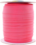 Mandala Crafts 55 Yards 1 Inch Hot Pink Double Fold Bias Tape for Sewing - Bias Binding Tape for Quilting Binding, Hemming, Seam, and Fabric Piping