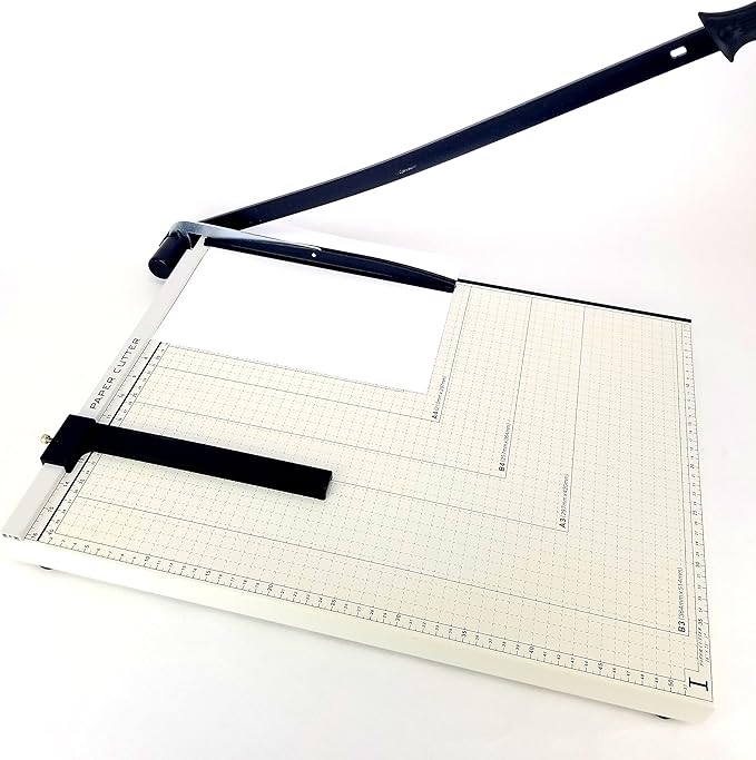 Paper Cutter Guillotine Style 10" Cut Length X 10" Inch Metal Base Trimmer