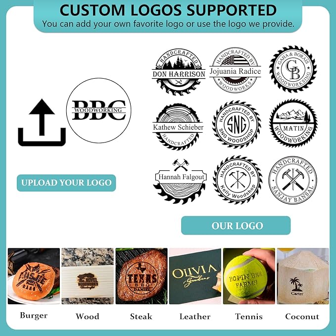 Custom Electric Branding Iron for Wood, Temperature-Controlled Electric Branding Iron, Custom Woodworking Burning Stamp, Handcraft & Wedding Gifts, Woodwork Tool, Adjustable Temperature iron