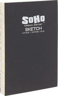 SoHo Urban Artist Open Bound Sketch Pads - Open Coptic Bound Sketch Pads for Drawing, Calligraphy, Any Dry Media, & More! - [White - 5.6x8.26 - Single]