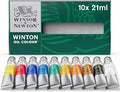 Winsor & Newton Winton Oil Color Paint, Basic Set, 10 x 21ml Tubes