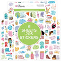 bloom daily planners Female Empowerment Planner Stickers - Variety Pack for Planning, Decorating, & Scrapbooking - 6 Sheets / 205 Girl Power Themed Stickers