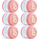 Aeelike Gradient Yarn, 6 Skeins Ombré Fairyland Yarn for Crocheting 100g (3.52 oz) 245m (267 Yards) # 3 Light Weight, Vibrant Cake Yarns for Making Colorful Blanket Scarves Hat, Pink Yellow Gradient