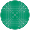 Headley Tools 13"x13" Round Rotating Cutting Mat, Self Healing Mat with 360-Degree Rotation & Anti-Slip Base, Sewing Board Cutting Mat Perfect for Fabric Quilting Leather Hobby Project, Green