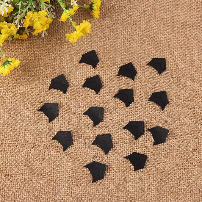 GOONAVI 480 Pcs Black Acid-Free Photo Corners Mounting Self Adhesive for DIY Photo Album, Journal & Stickers for Guestbook