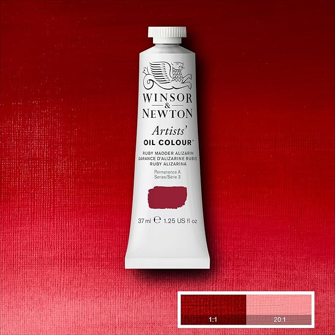 Winsor & Newton Artists' Oil Color, 37ml (1.25 oz) Tube, Ruby Madder Alizarin