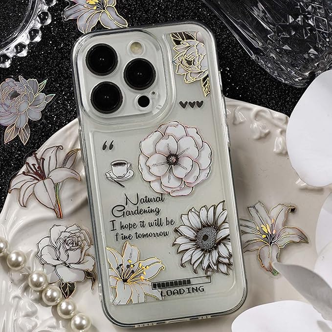 120PCS Floral Stickers for Journaling with Holographic Foil, Retro Background Decorative Stickers PET Material for Scrapbooking, Planners, Diaries, 6 Styles Vintage Flower Design