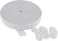 Flat Sewing Band Spool with Buttonholes Elastic Stretchable, Ideal for DIY Waistbands and Necklines (White, 3/4 inch X 12Y)
