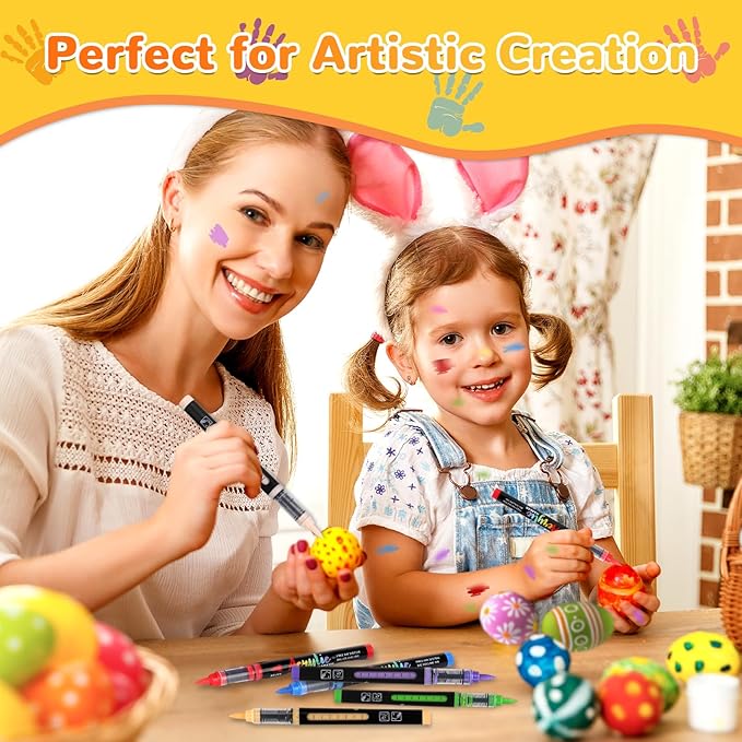 240 Colors Acrylic Paint Markers Brush Tip, Automatic Ink Control Acrylic Paint Pens Waterproof Acrylic Markers Set for Christmas Decorations, Stone, Wood, Glass, DIY & Art Supplies