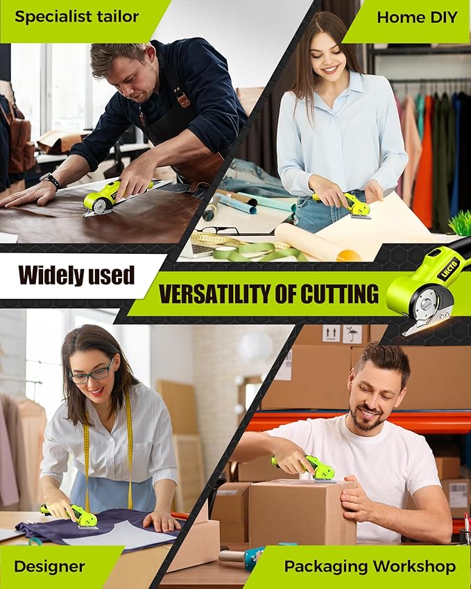 Electric Scissors, Cardboard Cutter, With LED Light, High-Efficiency Brushless Motor, 3000mAh Battery, Tungsten Steel Blade, Suitable for Cloth, Cardboard, Leather, Carpet Wire Rope Cutters