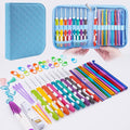 Hobekoee 23 Sizes Crochet Hooks Set with Case,2mm-10mm Ergonomic Crochet Needles for Arthritic Hands,Complete Crochet Kit for Beginners and Experiencer