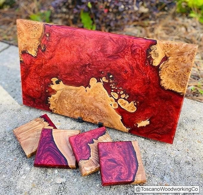 Eye Candy Pigments Premium True Red Mica Powder - Yamagata Red (50gr) - for Epoxy, Resin, Soap, Paint, Woodworking, Acrylic Pouring, Bath Bombs, Fishing Lures - DIY Arts and Crafts Additive