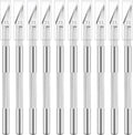 10 Pack Exacto Knife Set, Hobby Knife, SK-5 High Carbon Steel Craft Knife for Pumpkin Carving, DIY, Art, Cutting, Stencil