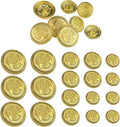 18PCS Gold Blazer Buttons for Men Replacement Buttons Suits Antique Gold Buttons for Blazer 25mm 20mm and 18mm Gold Button for Sport Coat, Uniform, Jackets Vintage Blazer Buttons Men