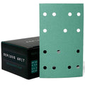 Serious Grit - 3" x 5" (80mm x 133mm) 14-Hole 120 Grit Sanding Sheets - Fits Festool RTS 400 & Mirka Deos 353 - Heavy-Duty Hook & Loop Film Abrasives - Sandpaper for Sheet Sanders - 50 Pack Box