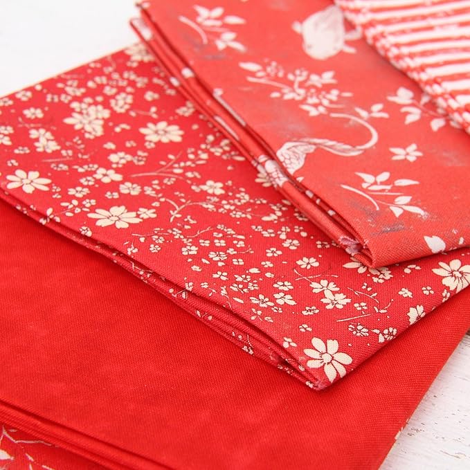 Threadart Exclusive 15 Fat Quarter Bundles - Patriotic Vintage Prints 100% Cotton Fabric - Premium 100% Cotton Quilting Fabric - No Duplicates - Full Size Fat Quarters 18"x21" - Patriotic
