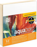 Ampersand Art Supply Watercolor Painting Panel: Museum Series Aquabord, 7/8 Inch Flat Profile, 8" x 8"