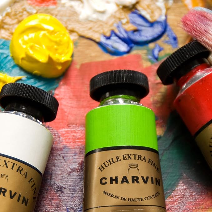 Charvin Fine Artists' Oil Paints - Elite Artists' Oils from The French Riviera for Painting, Classrooms, Plein Aire, & More! - [Yellows - 150 mL Set of 5]