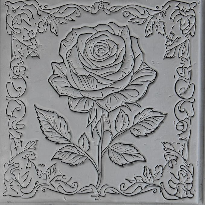 Ultimate Flower Clay Texture Rollers 8-Set (4") - Flower Set #01 - Embossing Pattern Rollers for Polymer & Ceramic Clay, Pottery & Crafts