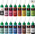 MUBYOK 2oz Matte Acrylic Paint Set with Precision Applicator Cap for Car Freshie Painting, Drawing and DIY Arts & Crafts Supplies for Adults(Pack of 16)