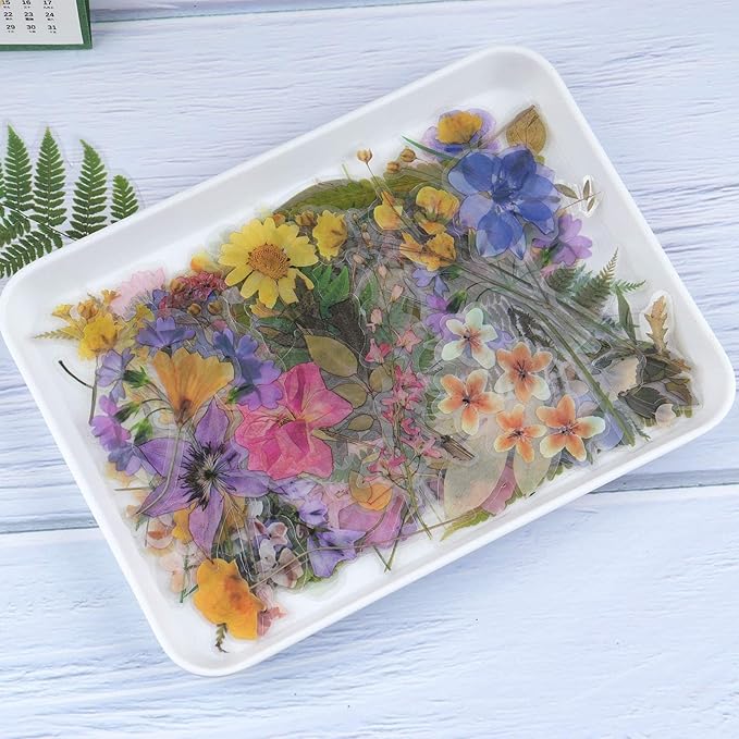 160pcs Pre-Cut Scrapbooks Natural Stickers, Floral and Plant Sticker for DIY Craft, Planners, Journal, Notebook, Laptop, Cell Phone, Calendars, Wedding Scrapbooking