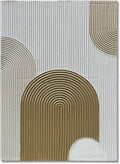 NANKAI Art Hand-Painted 40x28 inch White and Gold Texture Abstract Art, Contemporary Minimalist Canvas Oil Painting, Home Wall Decoration Art