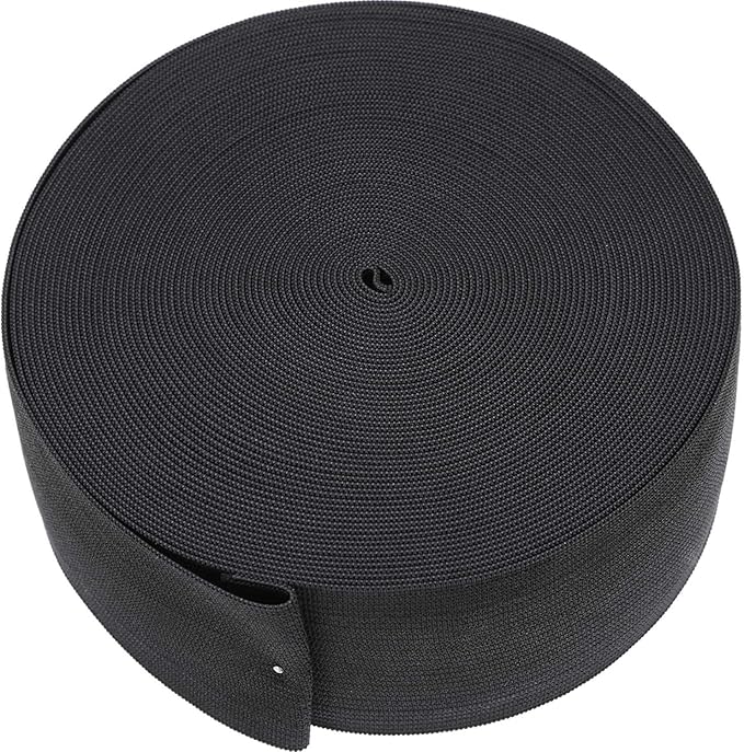 EBOOT 1 Pcs Elastic Spool (2 Inch X 11 Yard,Black)