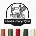 Custom Sewing Room Sign, Personalized Metal Quilting Sign, Sewing Room Decor, Sewing Machine Sign, She Shed Craft Room Decor, Personalized Sewing Gifts for Women