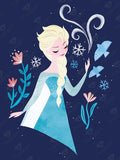 DIAMOND ART CLUB Elsa Diamond Painting Kit, Fun DIY Crafts for Adults, Round Diamond Art Canvas, 13" x 17"