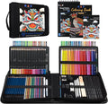 H & B 150PCS Drawing Pencils Set with Portable Zipper Bag – Professional Sketching & Art Supplies Kit with Sketchpad and Colored Pencils for Adults, Kids & Artists
