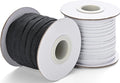 XKDOUS Elastic Band for Sewing, 1/4 Inch 30 Yards 2 Roll Knit Elastic Bands High Elastic Cord for Sewing Waistband and Pants Waist(15 Yard White, 15 Yard Black)