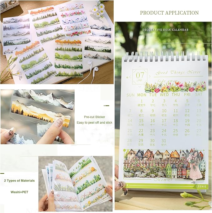20Sheets Pre-Cut Scrapbooks Stickers Books, Sea Stickers for DIY Craft, Planners, Journal, Notebook, Laptop, Cell Phone, Calendars, Wedding