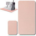 2 Pcs Sewing Machine Muffling Mat Pedal Sewing Mat Reduce Vibrations Noise No Slip Machine Accessories for Quilting(17'' X 36'' and 9'' X 14'',Pink)