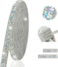 4-Yard Rhinestone Ribbon Self Adhesive Crystal Rhinestones, 4-Yards Bedazzling Strips, Rhinestone Strips for DIY Craft, Rhinestones for Crafting, Home Decor, AB Crystals Color, 0.4inch Width