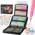 LIUILUCAI 48 Colors 3D Acrylic Gel Pens for Coloring, Large Capacity Fine Tip Acrylic Paint Pen, 1.0 mm Bullet Tip, Colored Gel Ink Pens for Black Paper Drawing Journaling Art Supplies