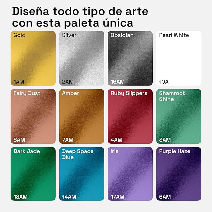 ARTISTRO 12 Metallic Paint Pens for Glass Marking, Rock Painting, Ceramic, Wood, Fabric, Scrapbooking, DIY Craft Making, Coloring - Acrylic Paint Markers Medium Tip 3mm