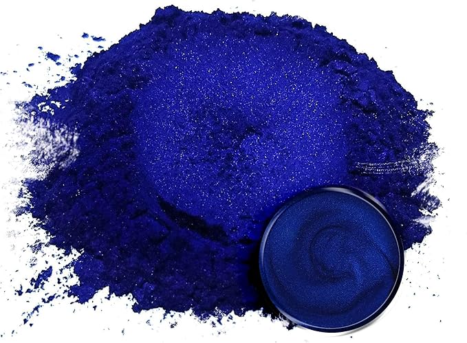Eye Candy Pigments Premium Blue Mica Powder - Nokon Blue (50gr) - for Epoxy, Resin, Soap, Paint, Woodworking, Acrylic Pouring, Bath Bombs, Fishing Lures - DIY Arts and Crafts Additive
